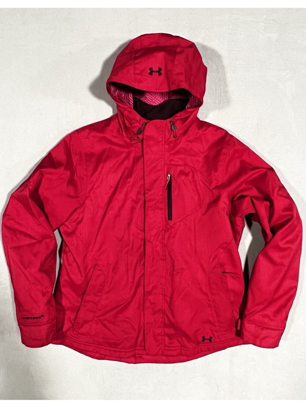 Under Armour Sienna ColdGear Infrared Shield 2.0, 3 in 1 Jacket Large Red Women